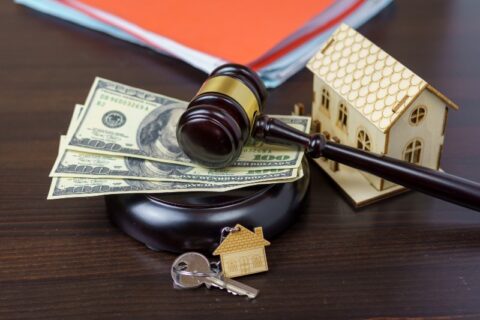 Cash and House Model Showing Divorce Assets for Taxes in Tucson, AZ & Pima County